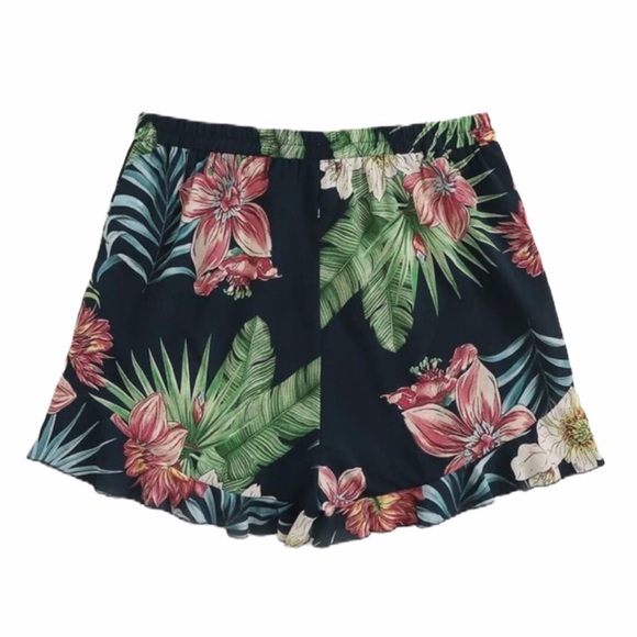 PLUS tropical print drawstring shorts - Picture 3 of 6